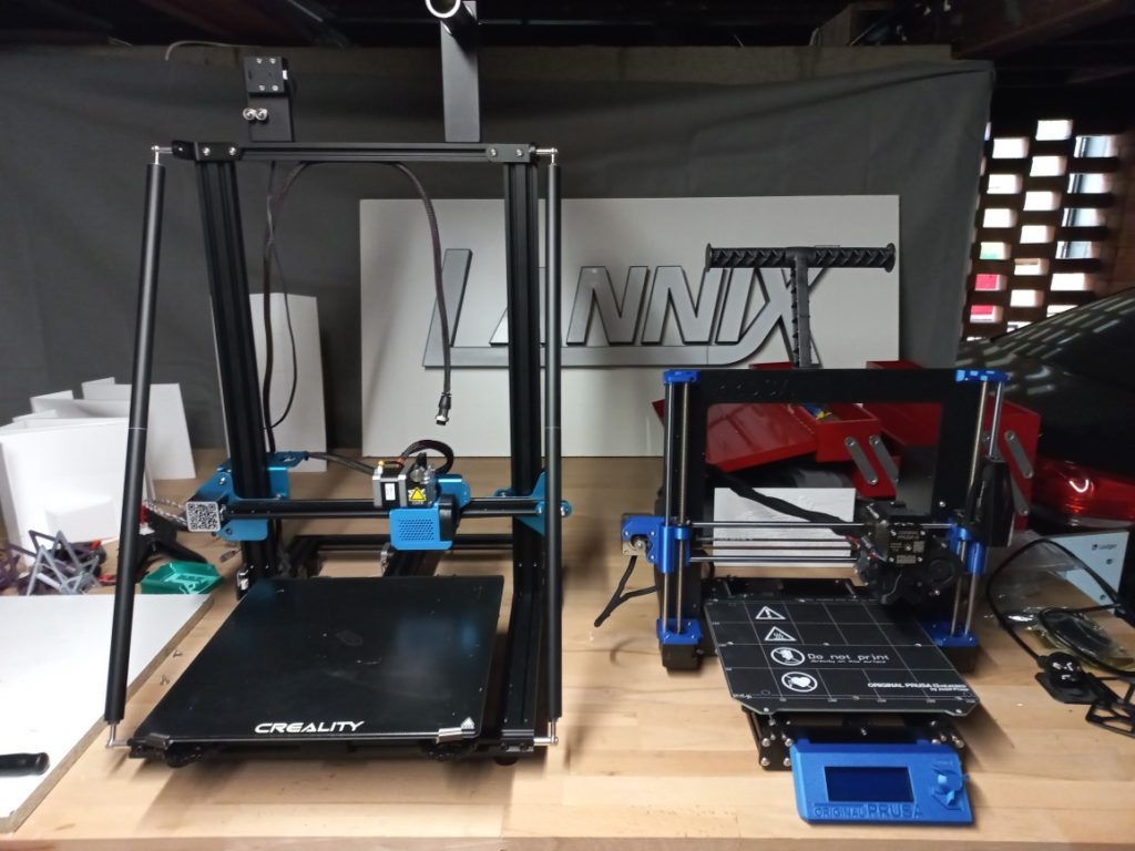 Creality CR10 Prusa MK3S size comparison