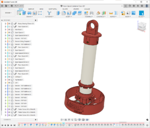 Filament Spool Parts Organiser CAD Model 5