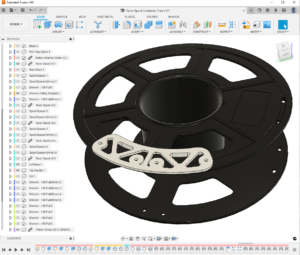 Filament Spool Parts Organiser CAD Model 2