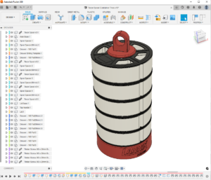 Filament Spool Parts Organiser CAD Model 1