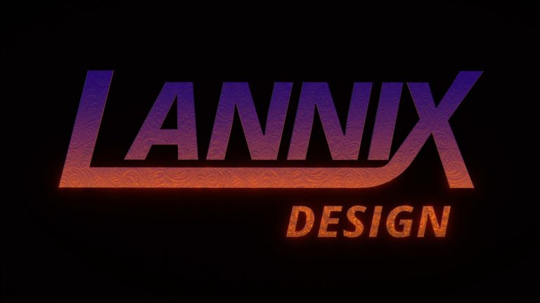Lannix Design logo modelled in Fusion 360 and rendered in Blender