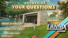 Your Questions Answered! – Insulating & Lining The Shed